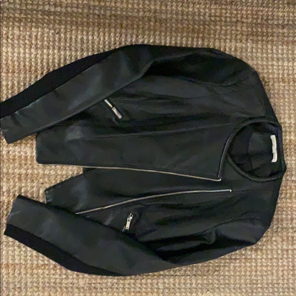 Black Faux Leather Jacket